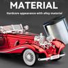 1:24 500K Atlantic Cars Toy Alloy Models with Light Sound Doors Opened Miniature Car Wheel Steering Vehicles Collect Souvenirs