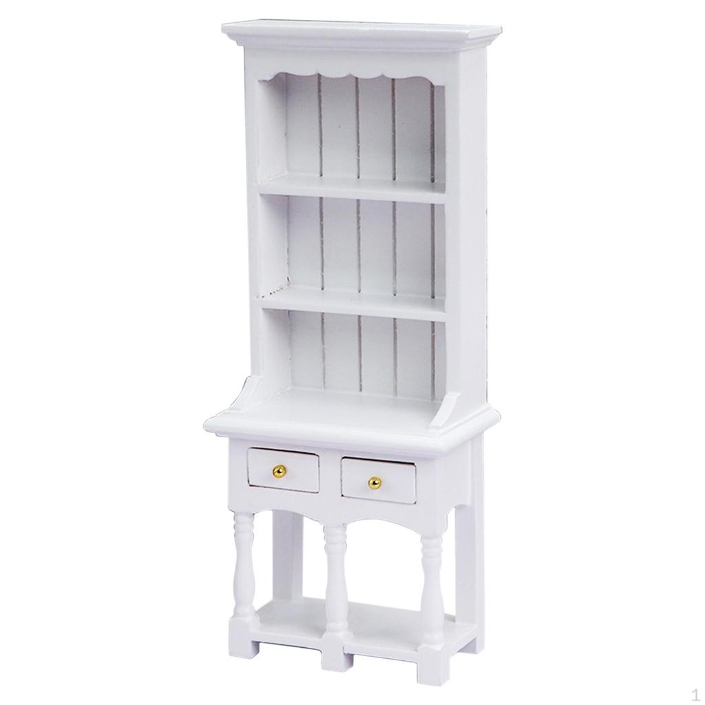 1:12 1/12 Miniature Cupboard Bookcase Dollhouse Furniture Adults Playset