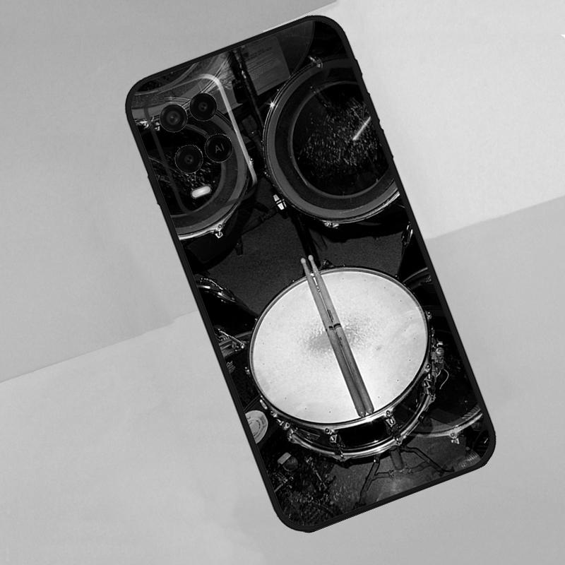 Musical Instrument Drum For Oppo A74 A94 A54 A80 A78 A98 A40 A60 A18 A38 A58 A15 A17 A77 A57S A16 A76 A96 Phone Case