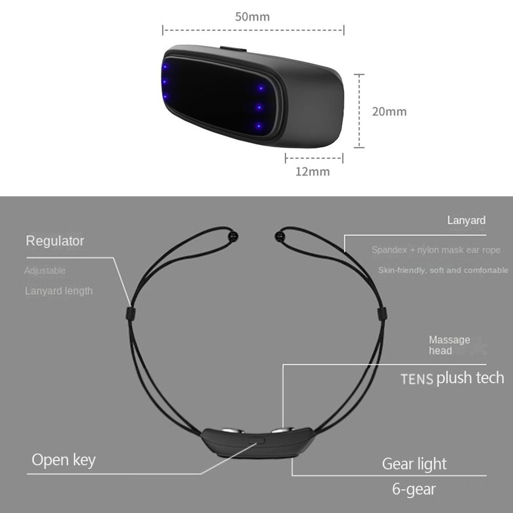 Device Smart Anti Snoring Device EMS Pulse Snoring Stop for Men Women Electric Snoring Corrector
