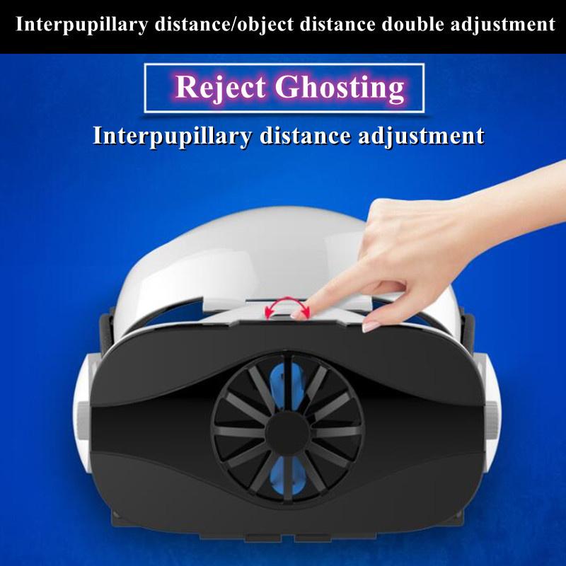 VR Virtual Reality Eye Lens Wearable 3D Glasses Helmet Headphone Version Heat Dissipation Support Game Controller