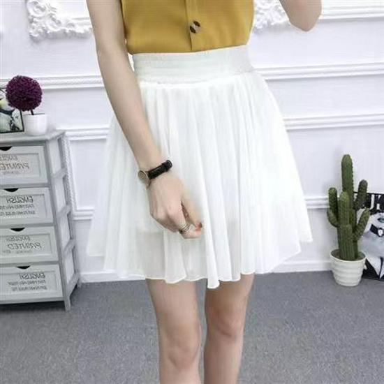 

Летняя корейская мини-юбка из шифона с цветочным принтом, высокой посадкой и эластичным поясом, 2025 XL (approx. 70-80 kg)