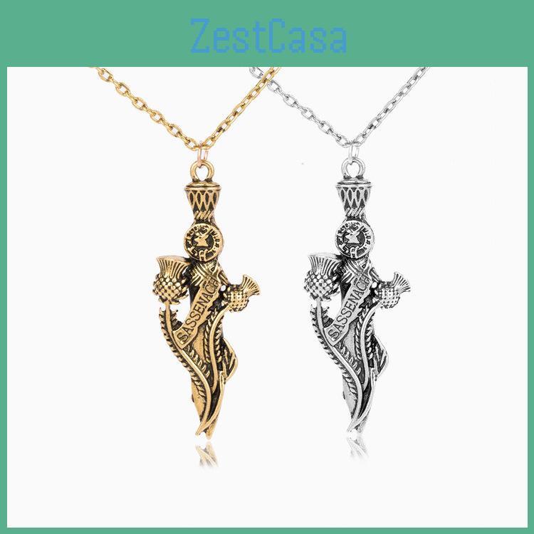 Outlander Sassenach Pendant Necklace With Chain For Anniversary Or Travel Souvenir