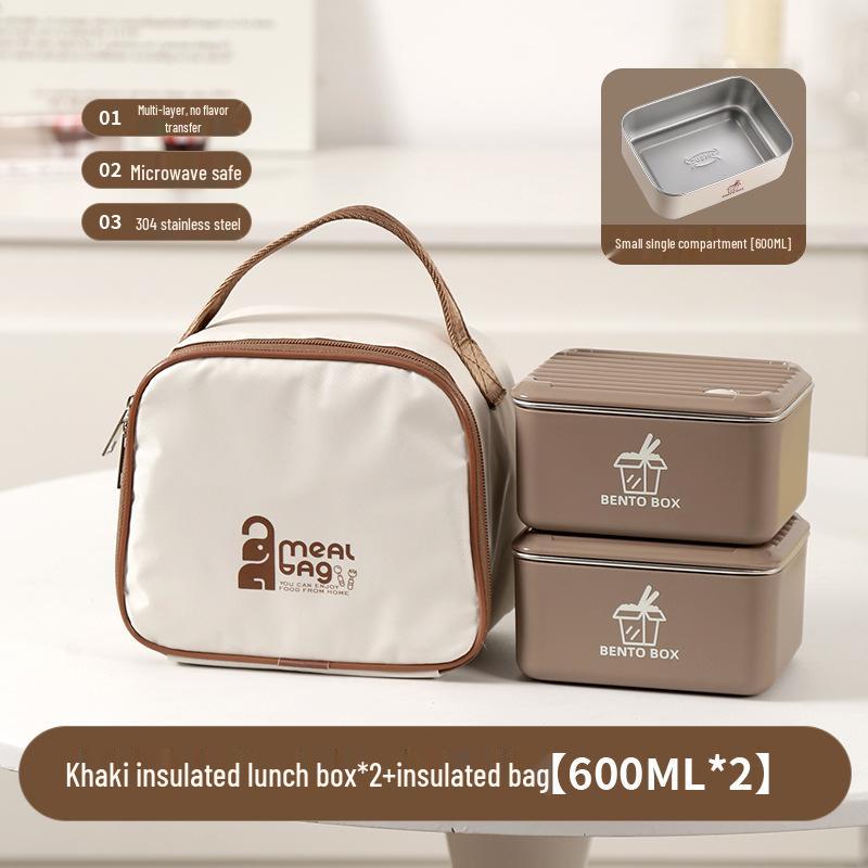Large Capacity Microwaveable Stainless Steel Bento Lunch Box with Free Shipping