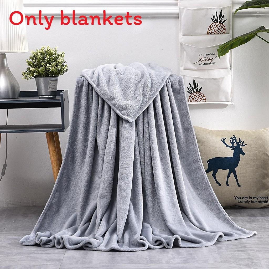Solid Simple Color Soft Plush Blanket For Napping Sofa And Daily Bedroom Use