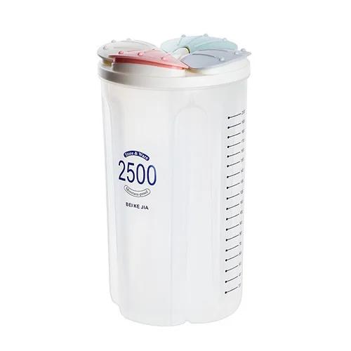 

2/3/4 сетка, отдельная прозрачная бутылка для хранения зерна, бытовая кухня, водонепроницаемые герметичные банки для еды, контейнер для сухих круп 4 grid