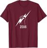 Bold Zeus Lightning Bolt Graphic Tee For Men And Women