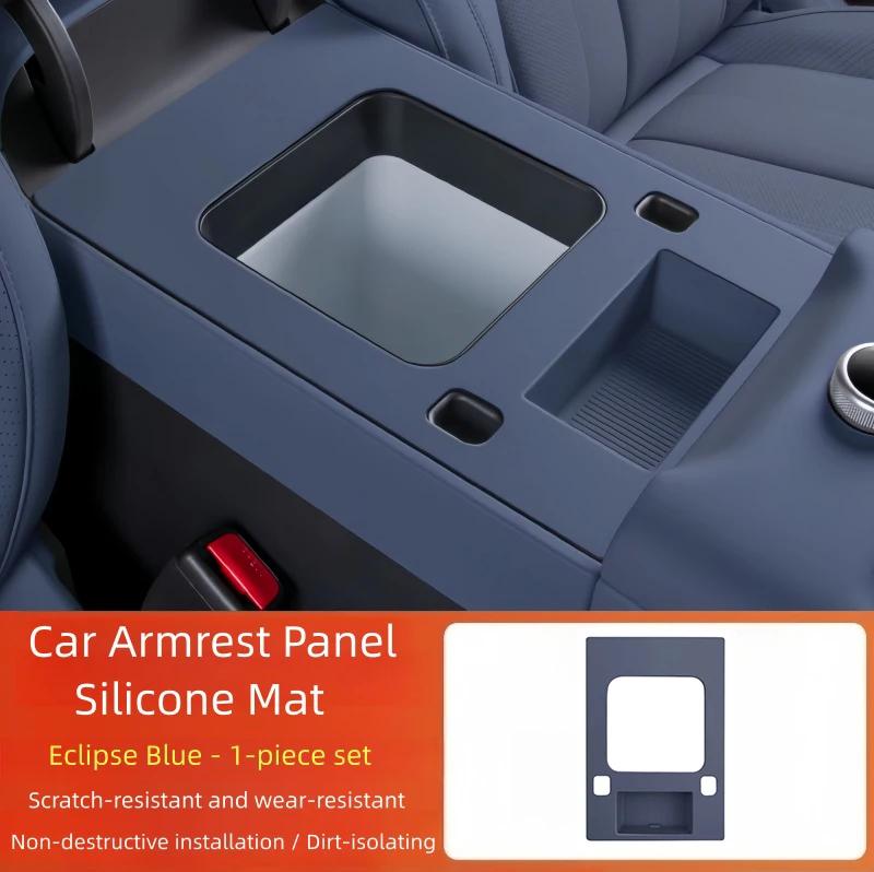 Car Armrest Box Panel Silicone Pad Fit for BYD Leopard 7 Titanium 7 Modified Car Center Console Armrest Box Anti-scratch Pad