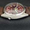 AUTOMATIC 7019A VINTAGE SEIKO 5 JAPAN MENS MAROON COLOR DIAL WATCH A701412-5 R206b-a701412