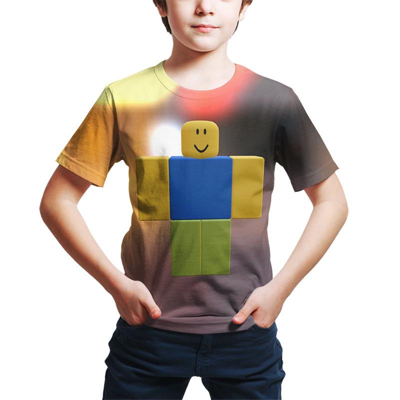 Kids T Shirts Cartoon  3D Digital Printing Cute Bo'y's and Girl's Children's Clothing Trend Breathable Crew Neck T-shirt Boy's T-shirt Urban