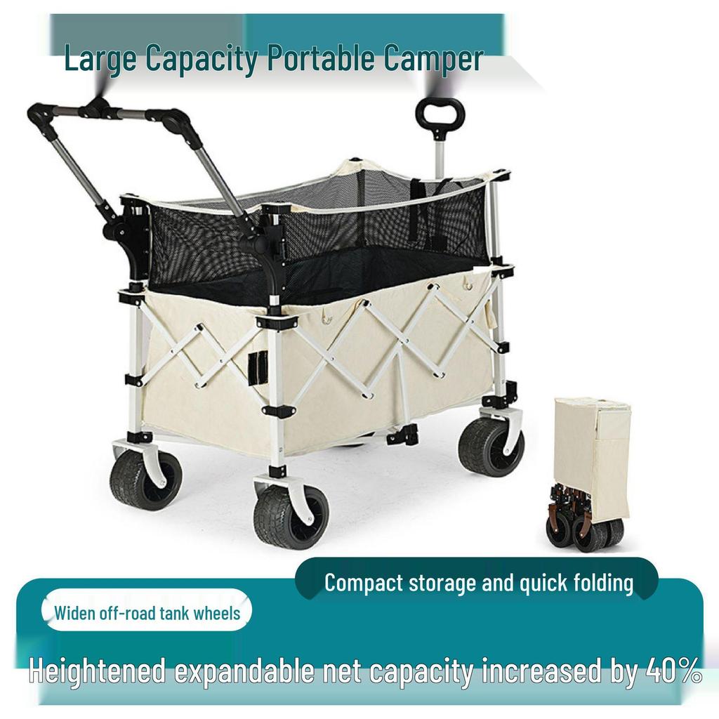 Tragbarer Falt-Campingwagen für Outdoor-Picknick- und Camping-Abenteuer