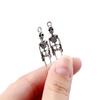20Pcs/Lot 9*38mm Tibetan Alloy Skeleton Charms Skull Pendants for DIY Necklaces Earrings Jewelry Making Accessories