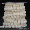 Πολυμεγέθη ABS Imitation Pearl Beads Chain Trim για DIY στολές νυφικών απλικέ αξεσουάρ χειροτεχνίας