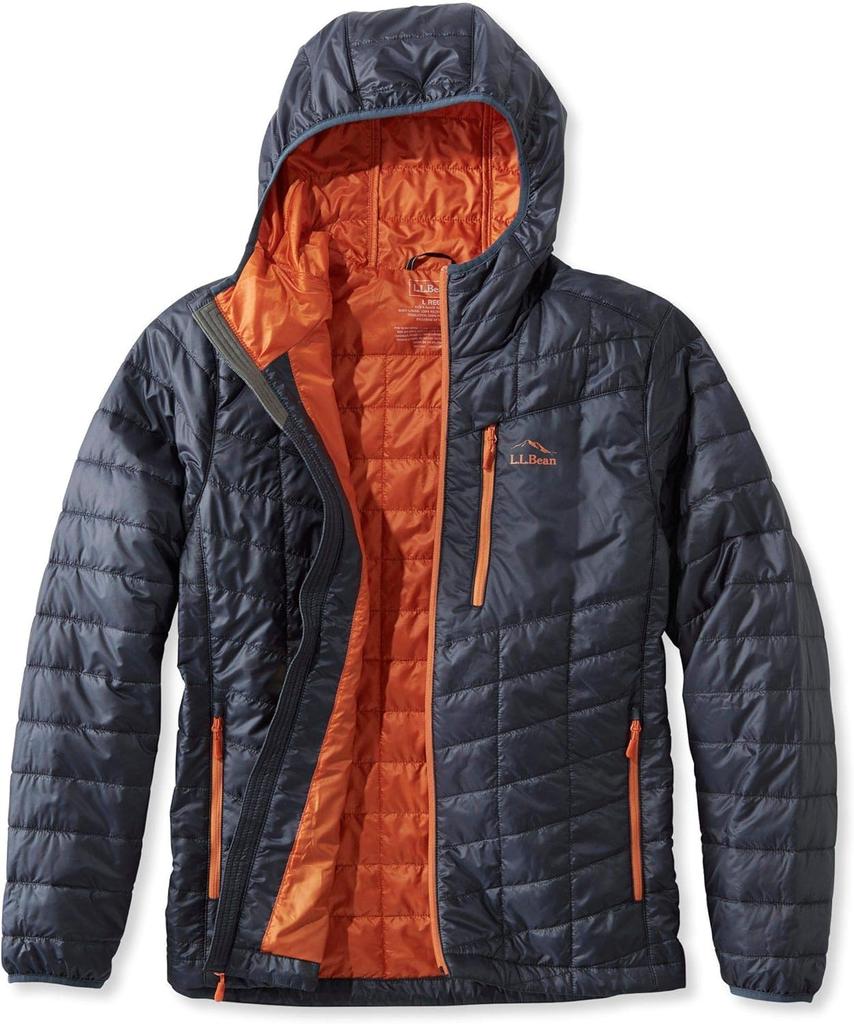 [LLB] Men's Primaloft Packaway Hooded Jacket US Fit Regular L Size Black Black 0THM410006