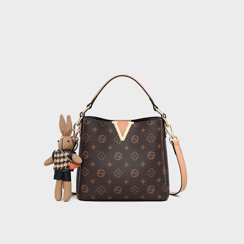 Bucket Bag Women's New Autumn and Winter Presbyopia High-end Commuting Shoulder Messenger Bag Handbag Luggage