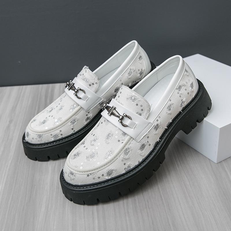 Men s Autumn British Casual Pointed Toe Leather Shoes - Large Size Wedding Groom Shoes 42