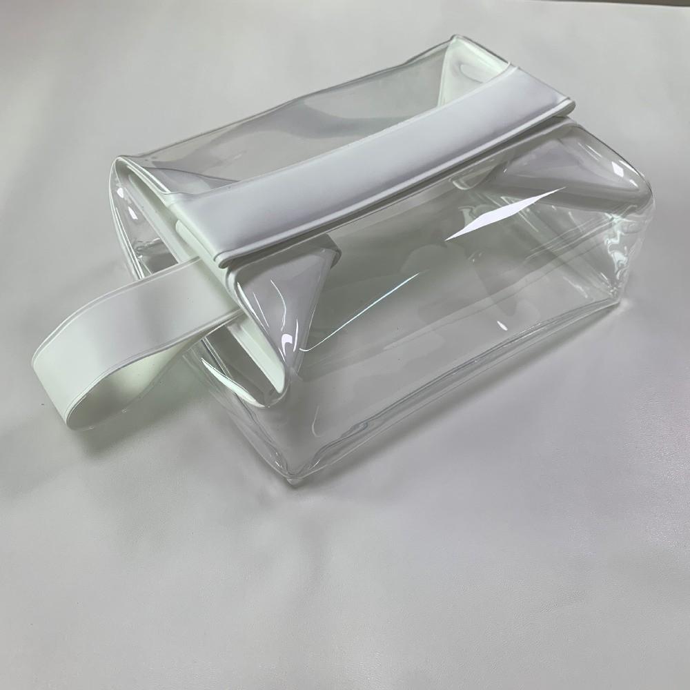 Clear Toiletry Bags with Magnetic Closure PVC Makeup Bag Large Capacity Leak-proof Cosmetic Pouch for Women Men Traveling