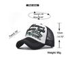 New 3D Three-dimensional Embroidery Embroidery Baseball Cap Summer Color Matching Mesh Hat Men's and Women's Outdoor Leisure Cap