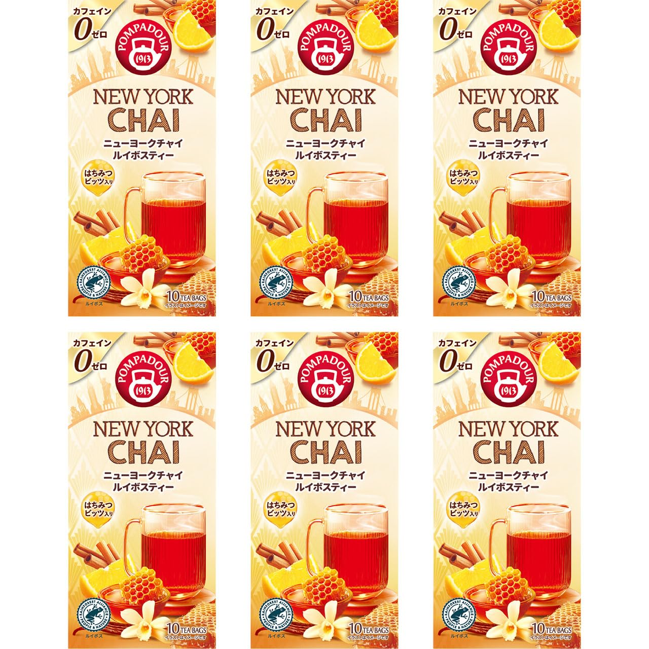 

Japan Green Tea Center Pompadour New York Chai Rooibos Tea TB x x 6 1.75g 10, 17.5g