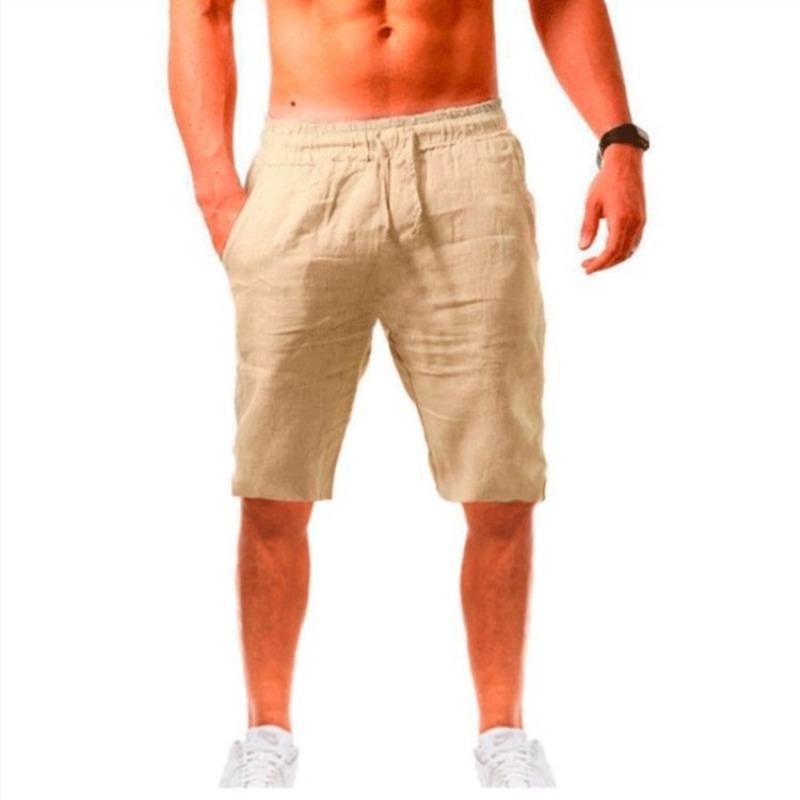 Men's Shorts Pants Male Summer Breathable Solid Color Trousers Fitness Streetwear