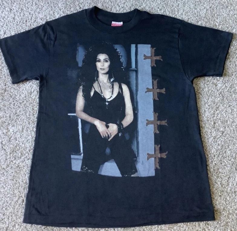 Винтажная футболка с концерта Шер Сердце из камня 1989 года 2XL