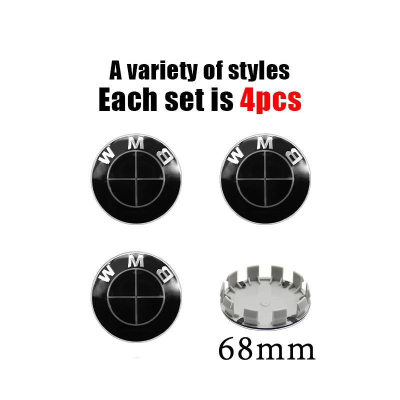 4Pcs 56/68mm Car Wheel Center Hub Cap Auto Accessories For BMW M Performance E90 E36 E39 E46 E60 F10 F30 G20 G21 G30 F15 X5 G11