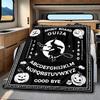 1PC Spirit Board Ouija Print Plush Blanket Perfect All Seasons Soft Comfortable Sofa Office Travel Festive Gift