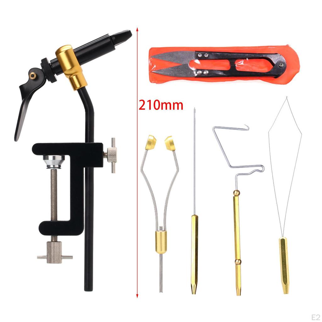 Fly Tying Tools Bobbin Holder Premium Fishing Hook Portable Metal Scissors