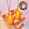 Color Changing Roast Duck Chicken  Fish Squid Pork Funny Bag Hanging Pendant Car Swing Duck Car Rearview Mirror Pendant Gift