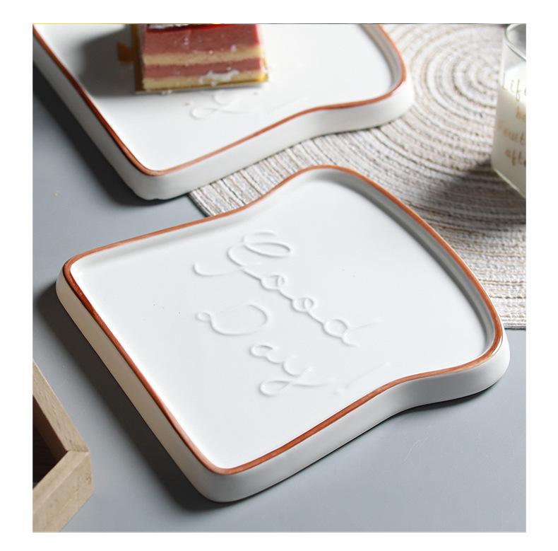 European Style Ceramic Bread and Dessert Plate
