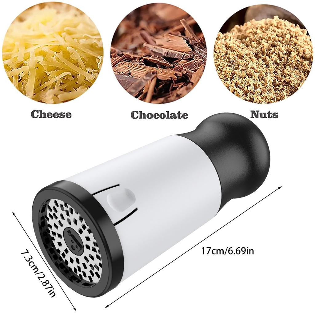 Handheld Cheese Grater Stainless Steel Cheese Shredder Kitchen Butter Food Mill 2 Patterns Blades Replacement Table Meal Gadget