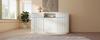 Sideboard White with LED 140x40x85 Cm, Chest of Drawers with 2 Drawers and 3 Doors, with Adjustable Shelves, Modern Living Room, Hallway, Kitchen