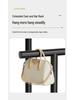 Extra Thick Double Rod Mobile Clothes Rack for Home and Dormitory