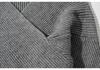 2026 Autumn Winter Solid Color V-Neck Cut-out Knit Sweater with Long Sleeves