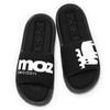 Shower Soft Memory Foam Asymmetrical 6827 Size L Men's Sandals, Relaxing, Sole, Design, Lightweight, Black, (6827,BLK,L)