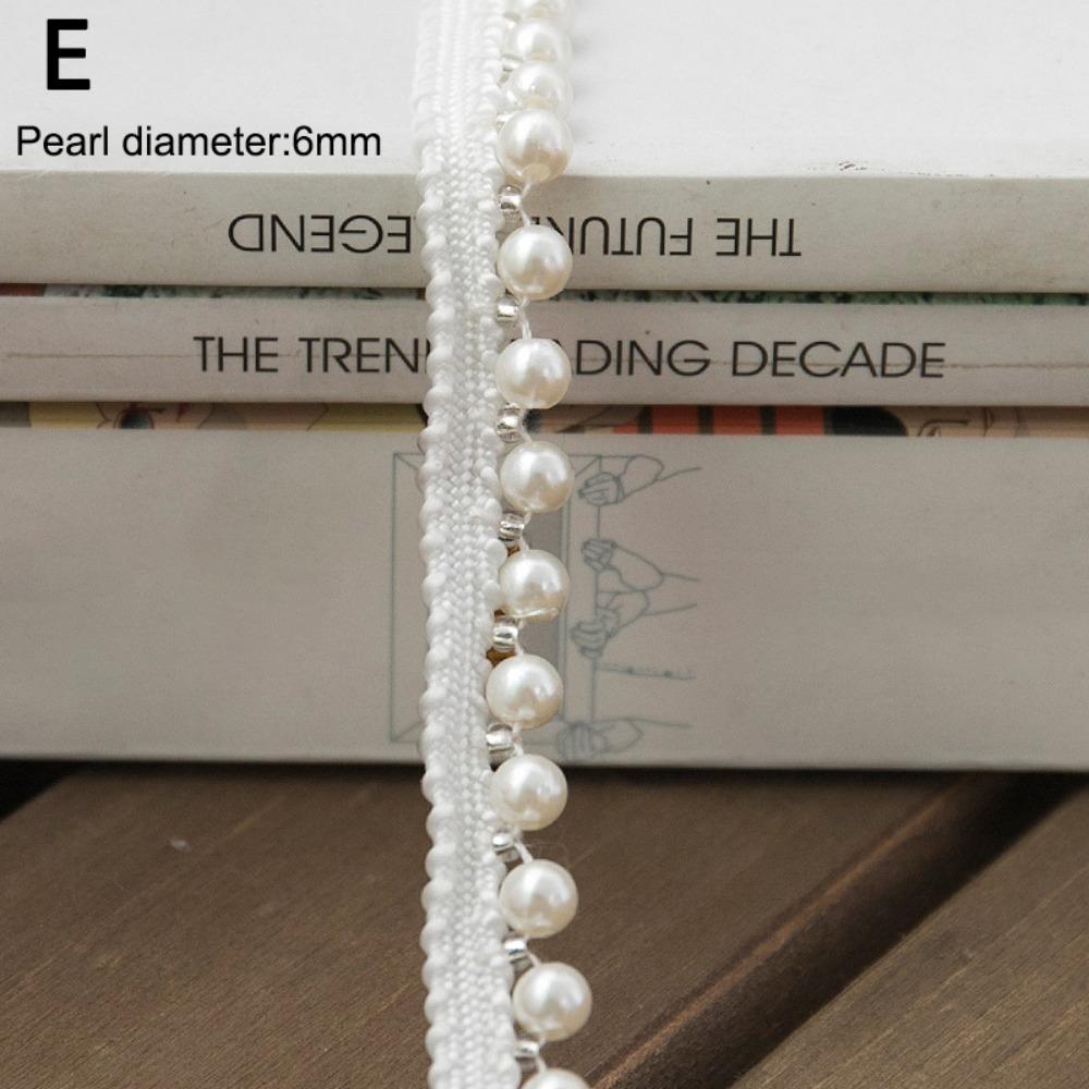 Beads Decoration Ribbon Edge Gold White Edge Trim Applique Trim Fabric Trim  Craft Projects