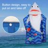 Children Bathing Stuff Kids Hooded Cape Towel Boy Shark Bathrobe Baby Dinosaur Bath Towel Girls Unicorn Beach Towel Wrap Blanket