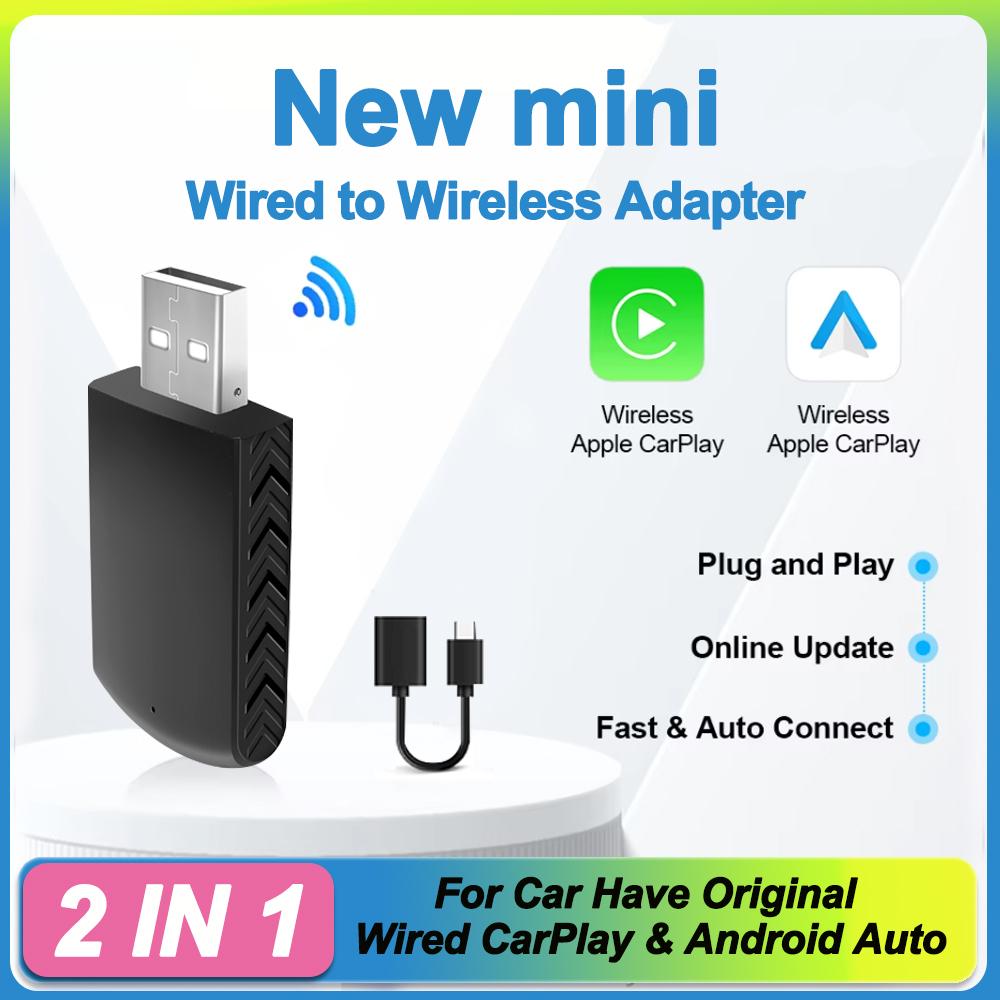 Wired To Wireless CarPlay Adapter for OEM Car Stereo With USB Plug and Play Smart Link  Automatic Connection To CarPlay