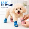 Things for Dogs Mesh Cooling Shoes 4Pcs Cute Pet Sandals Elastic Strap Non Slip Soft Sole Summer Dog Boots for Paw Care