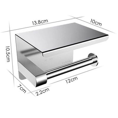 Toilet Tissue Holder Roll Papers Stand Dispensers Wall Mounted Silver Home