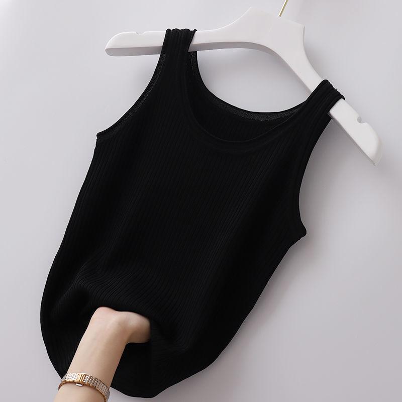 Vesta Ženy Slim Outer Wear Vnitřní vrstvení Spodní Košile Bez rukávů Tenký Top