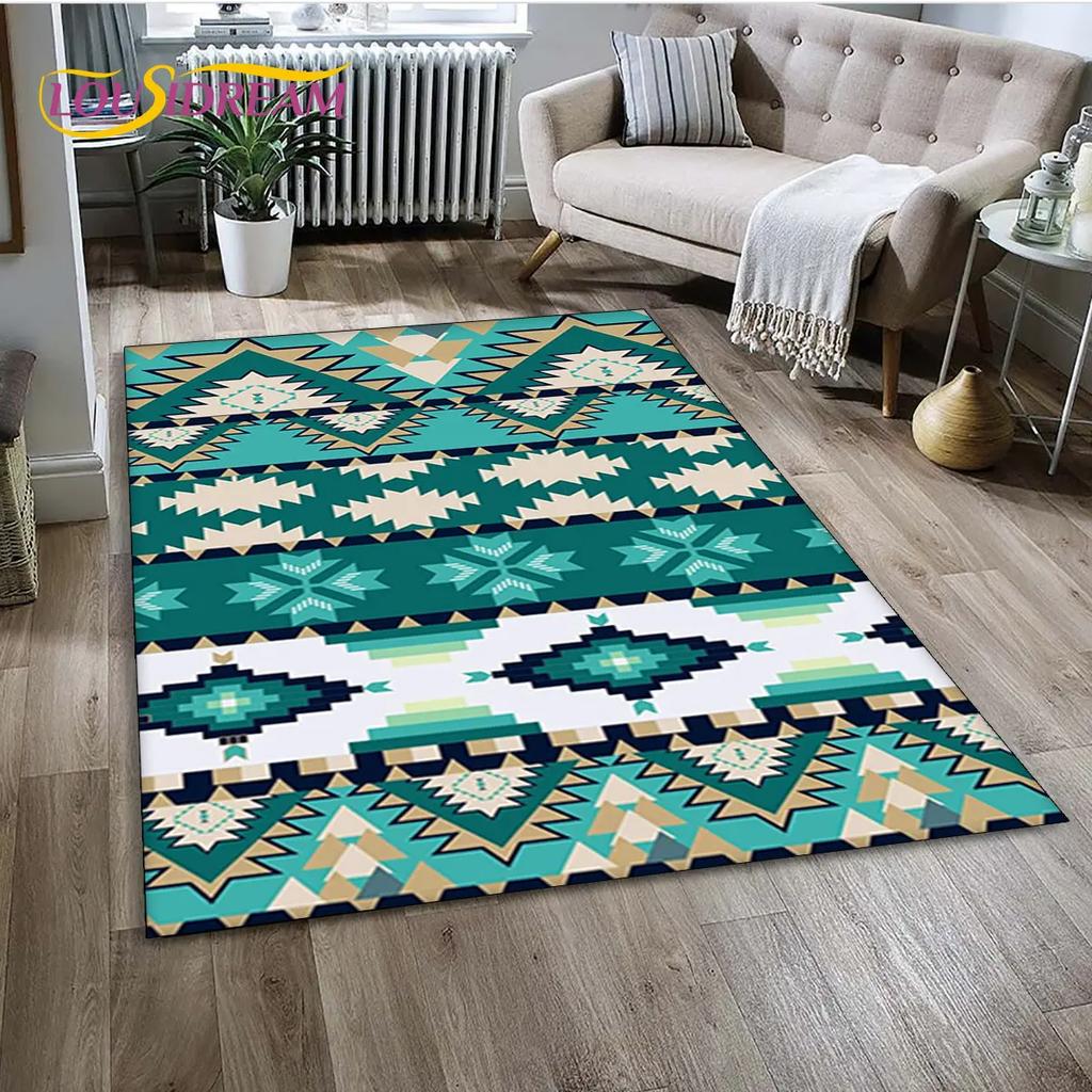 Tapete de área da série Bohemia Nordic Persia, tapete de carpete para sala de estar, quarto, sofá, capacho, decoração de cozinha, tapete antiderrapante para crianças