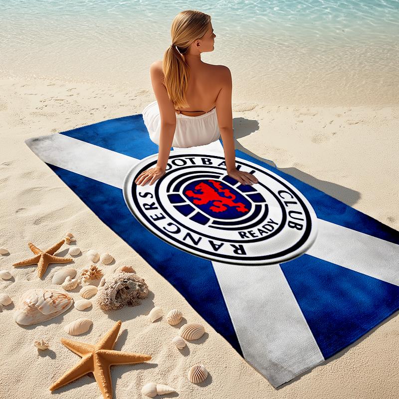 1pc Glasgow Rangers Beach Towel, Comfortable and Thick, and Swimming/Bath/Picnic/Camping Towel, Suitable for Seaside Beaches