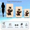 Weird and cute pattern of two black cats polyester microfiber beach towel is highly absorbent, suitable swimming beach outings