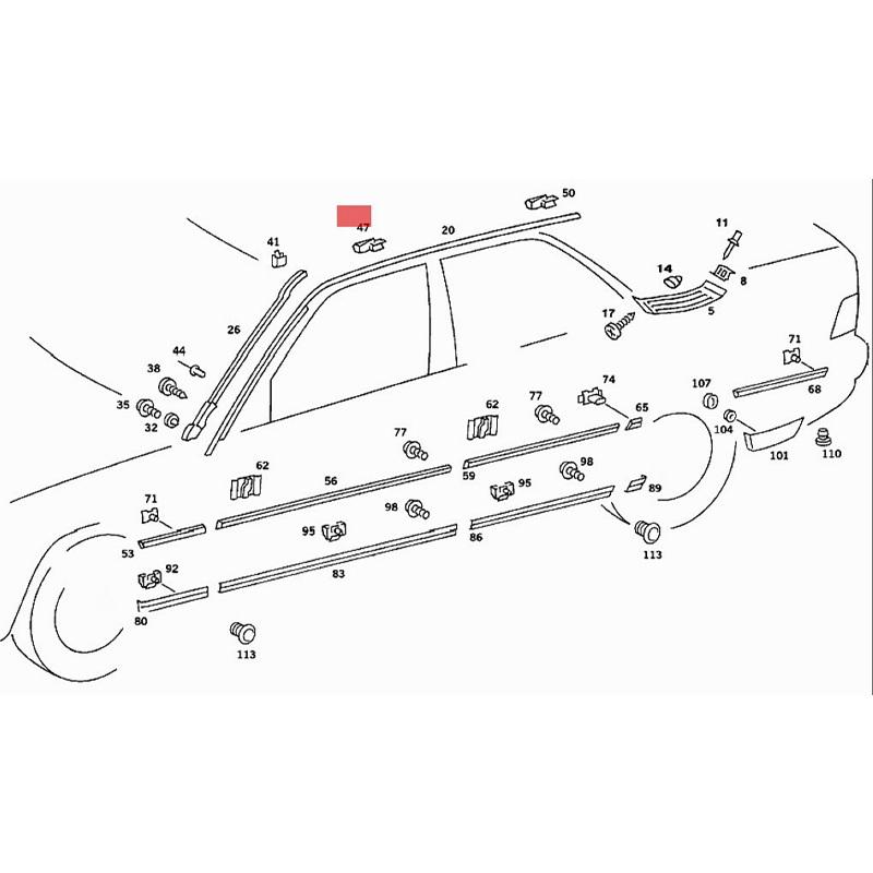 A2016980160 Car Fastener Clip YT-1500 Push-type Fixed Buckle For Mercedes-Benz Full Range of Car Interior Clip