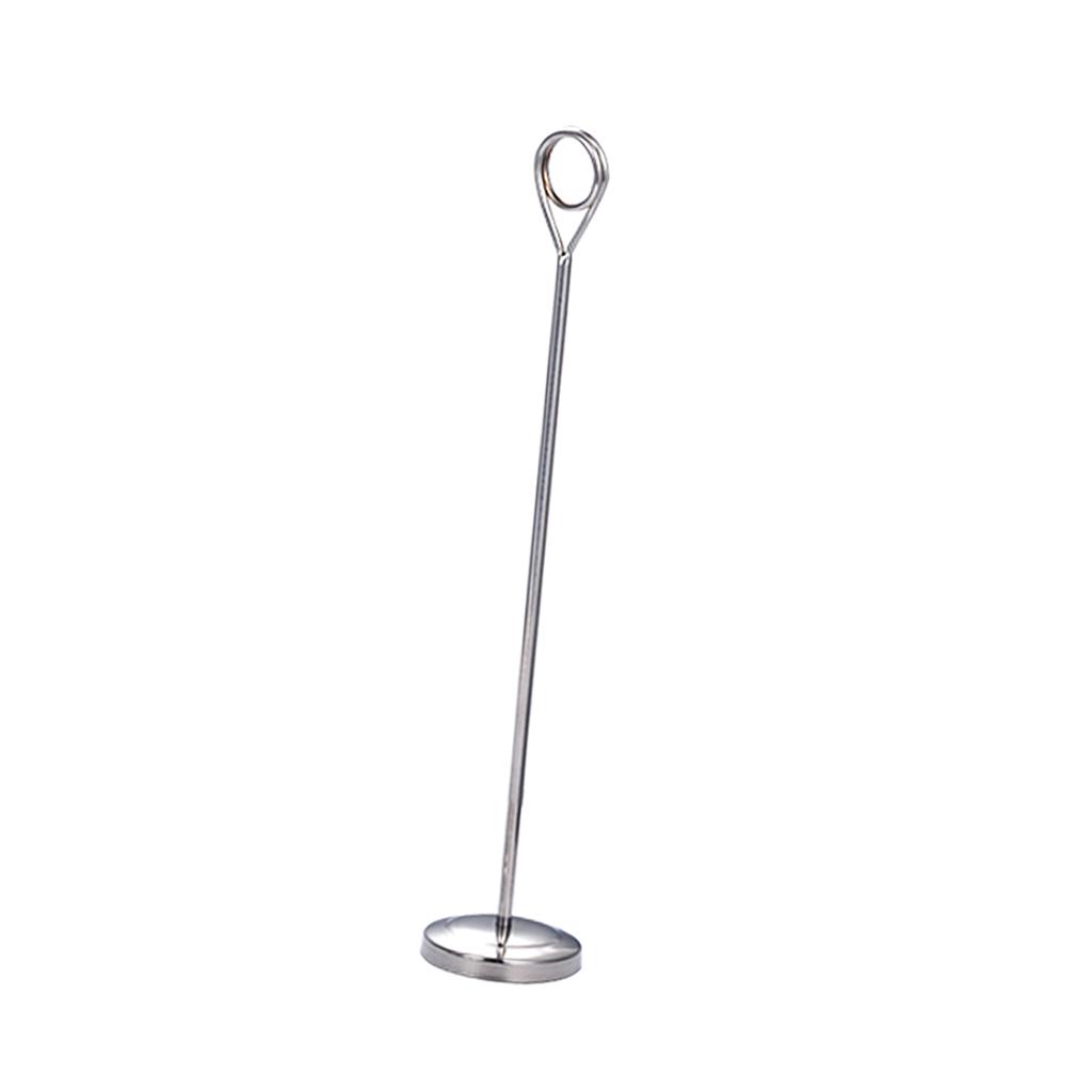 Hotel Stainless Steel Table Place Card Holder Number Stand 25cm