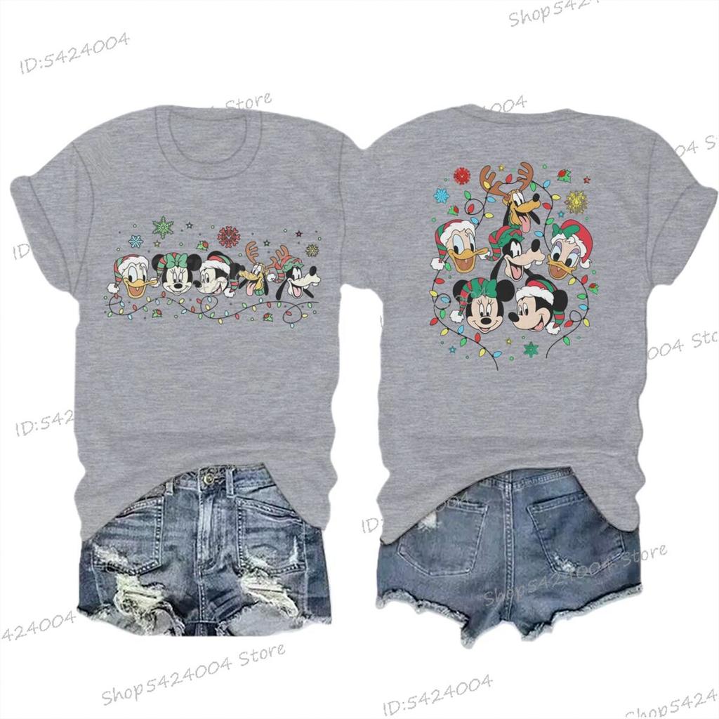 Christmas Mickey Mouse Shirt Mickey Friend Christmas TShirt Merry Christmas Women Men Tshirts