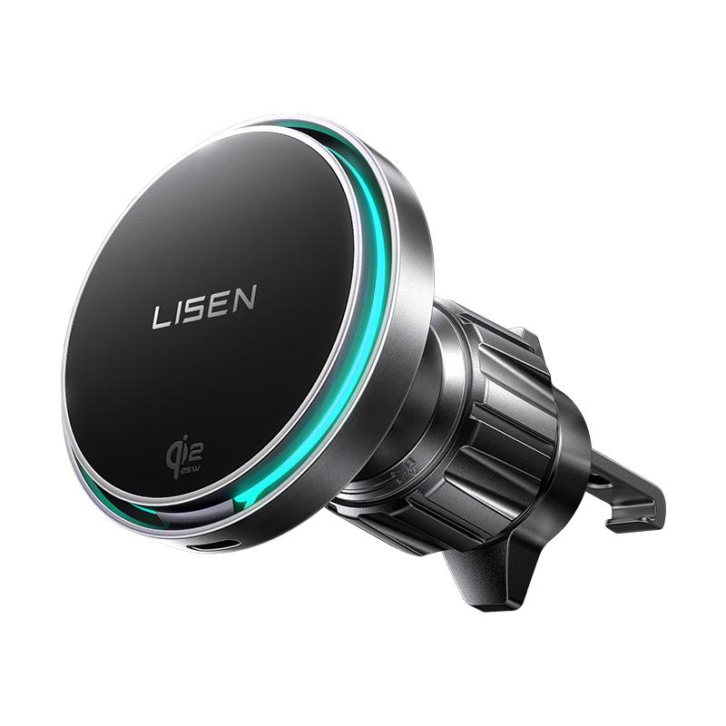 Li Sen 25W MagSafe Car Wireless Charger Phone Holder