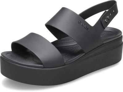 Crocs Brooklyn Row 24 Cm [CROCS] Sandals, Wedge, Women's, Black/Black,