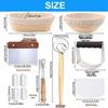 Fermentation Basket Set: Rattan Bread Basket, Scraper, Mixer & Oval Baking Tool. European Style for Artisan Bread.